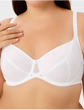 Бюстгальтер мягкий Milavitsa 105910 / 115910/ 105911 белый, Цвет: белый, Размеры: 95G