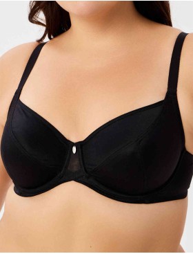 Бюстгальтер мягкий Milavitsa 105910 / 115910 / 105911 / 105912 черный, Цвет: черный, Размеры: 105B
