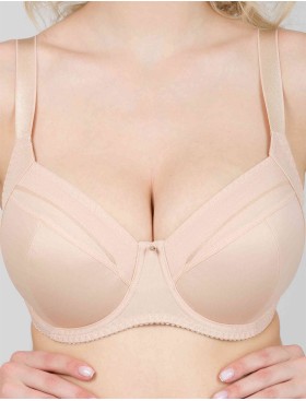 Бюстгальтер-минимайзер мягкий с подкроем Milavitsa 107630 нюд, Цвет: нюд, Размеры: 70I