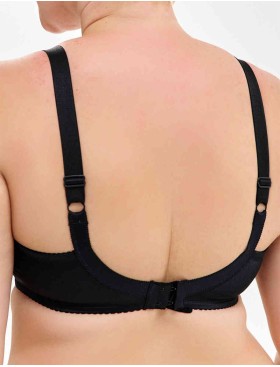 Бюстгальтер мягкий Milavitsa 128000 / 108000 черный с нюдом, Цвет: черный с нюдом, Размеры: 80G, изображение 2