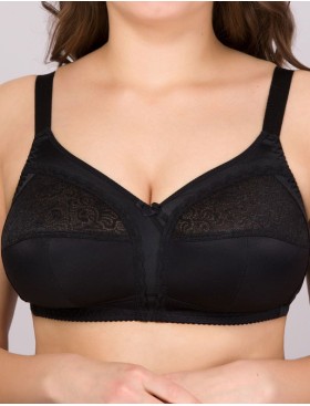 Бюстгальтер мягкий без косточек Milavitsa 104080 / 104081 / 124080 черный, Цвет: черный, Размеры: 80G