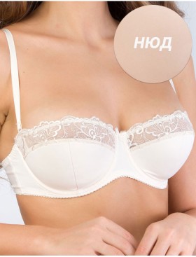 Бюстгальтер балконет Milavitsa 127510 нюд, Цвет: нюд, Размеры: 80B