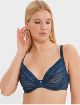 Бюстгальтер-минимайзер мягкий Milavitsa 127630 синий топаз/нюд, Цвет: синий топаз/нюд, Размеры: 85B, изображение 5