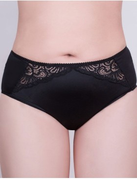 Высокие трусы слипы Milavitsa 260200 черный, Цвет: черный, Размеры: 2XL