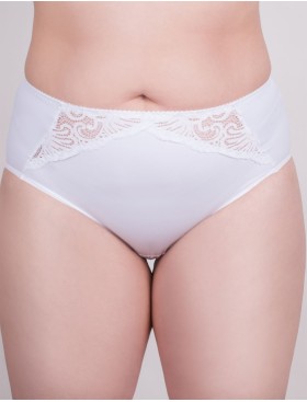 Высокие трусы слипы Milavitsa 260200 белый, Цвет: белый, Размеры: 3XL