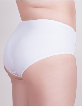 Высокие трусы слипы Milavitsa 260200 белый, Цвет: белый, Размеры: 3XL, изображение 2