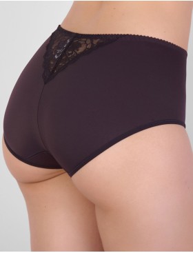 Высокие трусы слипы Milavitsa 260210 эспрессо, Цвет: эспрессо, Размеры: XL, изображение 2