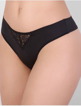 Трусы стринги Milavitsa 260520 черный, Цвет: черный, Размеры: M