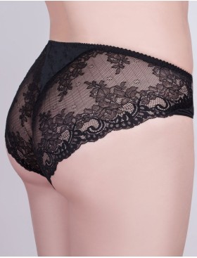 Трусы слипы с кружевной задней деталью Milavitsa 260540 черный, Цвет: черный, Размеры: 4XL