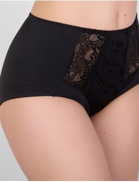 Высокие трусы слипы Milavitsa 260550 черный, Цвет: черный, Размеры: XL