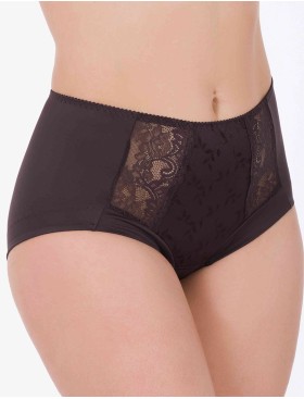 Высокие трусы слипы Milavitsa 260550 эспрессо, Цвет: эспрессо, Размеры: 2XL, изображение 3