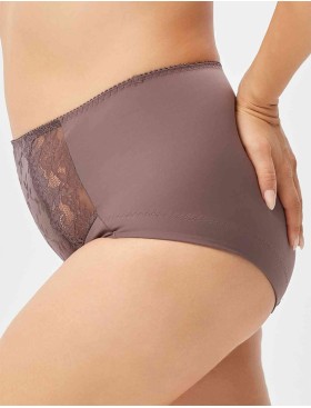 Высокие трусы слипы Milavitsa 260550 шоколадный трюф, Цвет: шоколадный трюф, Размеры: 5XL, изображение 2