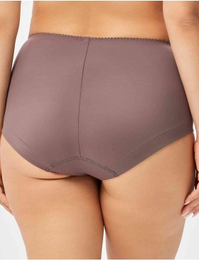 Высокие трусы слипы Milavitsa 260550 шоколадный трюф, Цвет: шоколадный трюф, Размеры: 5XL, изображение 3