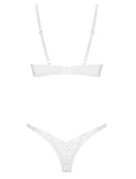 Соблазнительный комплект Obsessive ALISSIUM SET, Цвет: белый, Размеры: XL/2XL, изображение 4