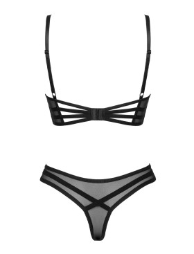 Сексуальный комплект Obsessive ROXELIA SET, Цвет: черный, Размеры: M/L, изображение 4