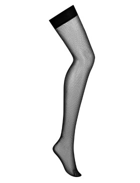 Черные чулки в сеточку Obsessive S823, Цвет: черный, Размеры: S/M/L, изображение 4