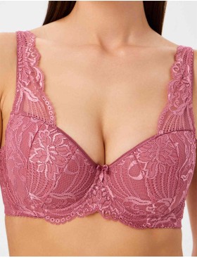 Бюстгальтер балконет тюльпан VOVA LAURA V32526 розовый рубин, Цвет: розовый рубин, Размеры: 85G
