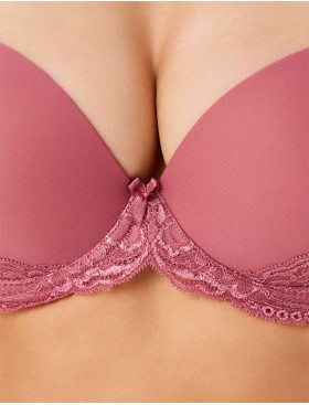 Бюстгальтер пуш-ап VOVA LAURA V32534 розовый рубин, Цвет: розовый рубин, Размеры: 75E, изображение 4