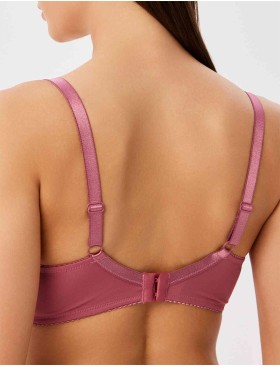 Бюстгальтер балконет пуш-ап VOVA LAURA V32536 розовый рубин, Цвет: розовый рубин, Размеры: 90D, изображение 2