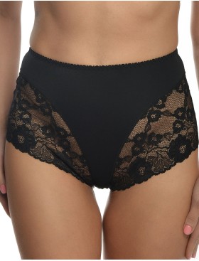 Высокие трусы с кружевом Valmira 29371 черный, Цвет: черный, Размеры: M