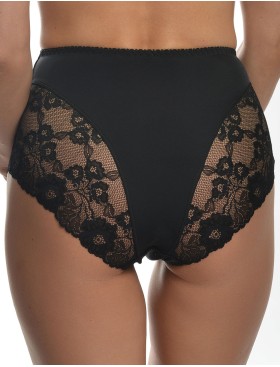 Высокие трусы с кружевом Valmira 29371 черный, Цвет: черный, Размеры: M, изображение 2