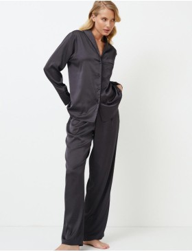 Женская пижама с брюками Aruelle AGATHA, Цвет: графит, Размеры: S, изображение 2