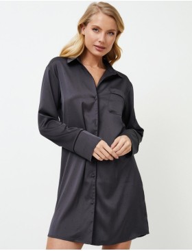 Домашняя рубашка Aruelle AGATHA, Цвет: графит, Размеры: XS