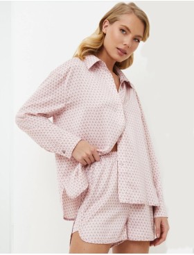 Пижама женская с шортами Aruelle AURELIA, Цвет: светло-розовый, Размеры: M