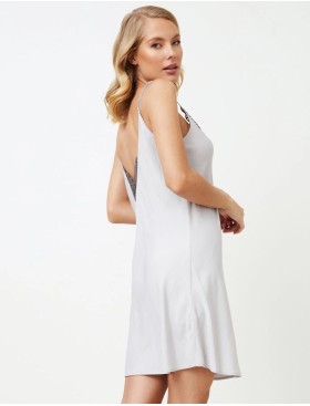 Сорочка на тонких бретелях Aruelle BRIGITTE GREY, Цвет: светло-серый, Размеры: S, изображение 2