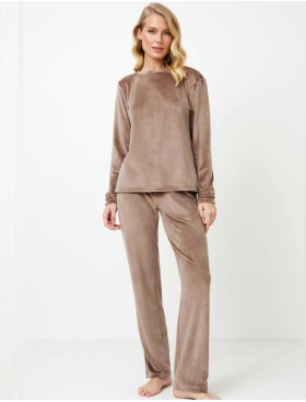 Теплый домашний комплект Aruelle CHIARRA SET, Цвет: кофейный, Размеры: M, изображение 2