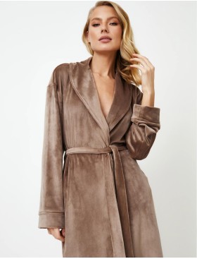 Халат с запахом Aruelle CHOCO, Цвет: кофейный, Размеры: M