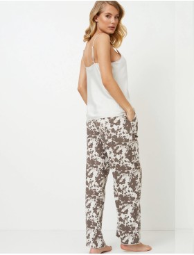 Домашний комплект из топа и брюк Aruelle CINNIE, Цвет: латте/молочный, Размеры: S, изображение 3