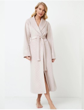 Длинный халат с запахом Aruelle ELLA, Цвет: светло-бежевый, Размеры: S, изображение 2