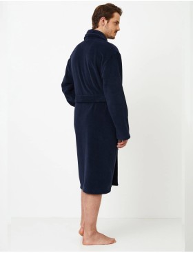 Теплый мужской халат Aruelle GERALD BLUE, Цвет: темно-синий, Размеры: M, изображение 3