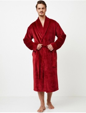 Теплый мужской халат Aruelle HENDRIX, Цвет: бургундское вино, Размеры: M, изображение 2