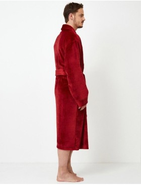 Теплый мужской халат Aruelle HENDRIX, Цвет: бургундское вино, Размеры: M, изображение 3
