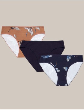 Набор хлопковых трусов 3 шт Esotiq MIA-MIA 42267 принт K006, Цвет: K006 принт, Размеры: S, изображение 2