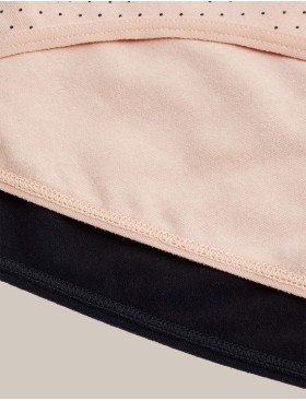 Набор хлопковых трусов 2 шт Esotiq MIA-MIA 42268 черный + бежевый, Цвет: черный+бежевый, Размеры: S, изображение 2