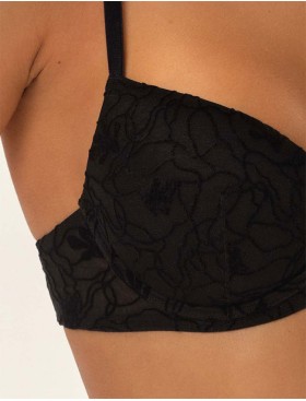 Бюстгальтер с пуш-ап вкладышами Esotiq ORGANIQUE 41780 черный, Цвет: черный, Размеры: 70F, изображение 5