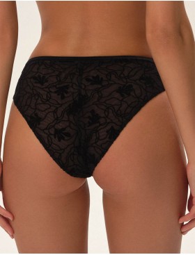 Трусики слипы с флоковым узором Esotiq ORGANIQUE 41782 черный, Цвет: черный, Размеры: S, изображение 2