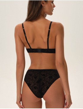 Трусики слипы с флоковым узором Esotiq ORGANIQUE 41782 черный, Цвет: черный, Размеры: S, изображение 5