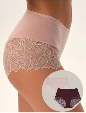 Хлопковые трусы в упаковке 2 шт Esotiq PINKY 42146 светло-розовый + сливовый, Цвет: светло-розовый+сливовый, Размеры: M