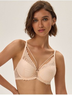 Бюстгальтер с пуш-ап вкладышами Esotiq ONIKA 41727 пудровый, Цвет: пудровый, Размеры: 70B, изображение 5