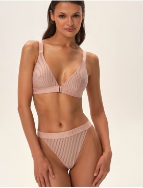 Трусики стринги Esotiq OSOM 41894 бежевая полоска, Цвет: бежевый, Размеры: XL, изображение 4