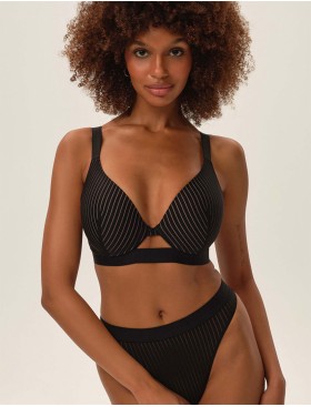 Формованный бюстгальтер Esotiq OSOM 41795 черная полоска, Цвет: черный, Размеры: 70E, изображение 5