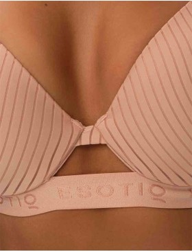 Формованный бюстгальтер Esotiq OSOM 41795 бежевая полоска, Цвет: бежевый, Размеры: 75C, изображение 4