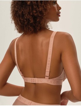 Формованный бюстгальтер Esotiq OSOM 41795 бежевая полоска, Цвет: бежевый, Размеры: 75C, изображение 2