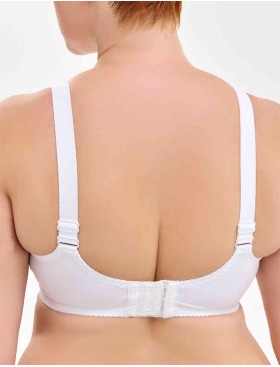 Мягкий хлопковый бюстгальтер без косточек Milavitsa 108180 / 118180 белый, Цвет: белый, Размеры: 80I, изображение 2