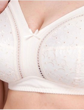 Мягкий хлопковый бюстгальтер без косточек Milavitsa 108180 / 118180 пастель, Цвет: пастель, Размеры: 75H, изображение 2