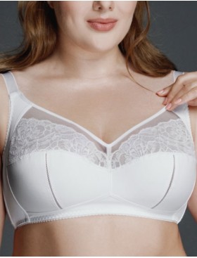 Бюстгальтер мягкий без косточек Milavitsa 122920 белый, Цвет: белый, Размеры: 80F
